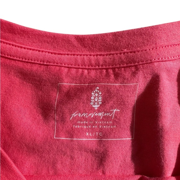 NWT Women's Free People FP Movement Inspire Logo T-Shirt | Tulip Pink | Sz XL - Picture 3 of 7